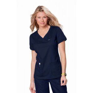 Kio Classic Nicole Crossover V-Neck Solid